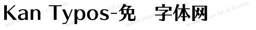 Kan Typos字体转换